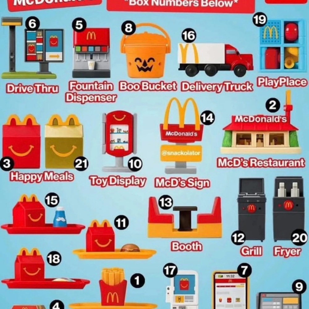 McDonald's Colorful Toy Collection